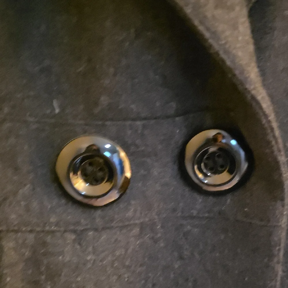 Worthington Gray Pea Coat Timeless Design Womans Size Med - Picture 3 of 12